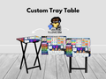 Personalized Kids Learning Tray Table | Custom ABC Activity Table